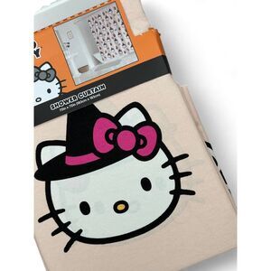 Hello Kitty Sanrio Halloween Witch Cotton Shower‎ Curtain 72x72